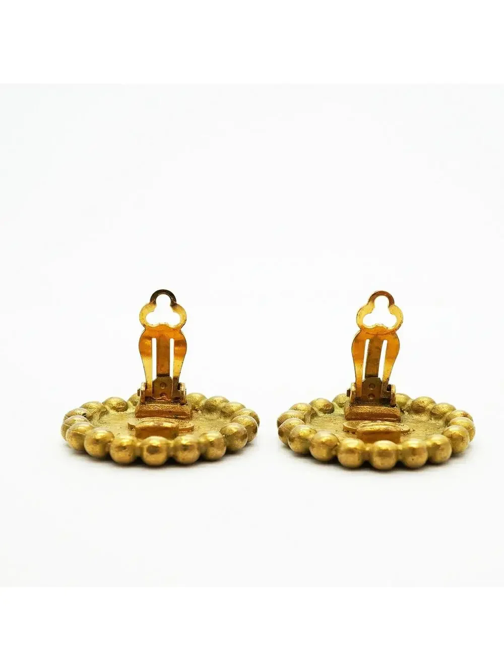 Chanel Cc Logo Clip-On Earrings Metal #357913C55B
